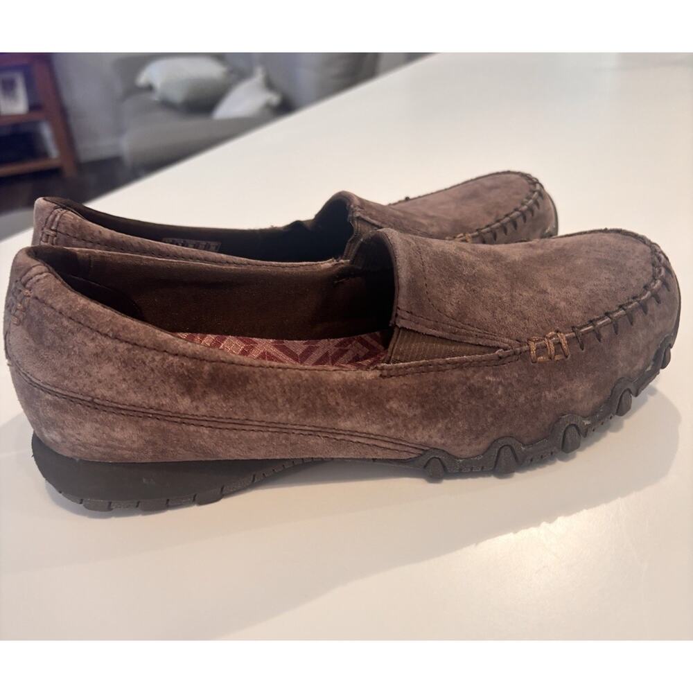 Skechers Shoes Womens Brown Wayfarer Relaxed Fit Loafers Leather Low 44727 Sz 6 - Picture 3 of 7